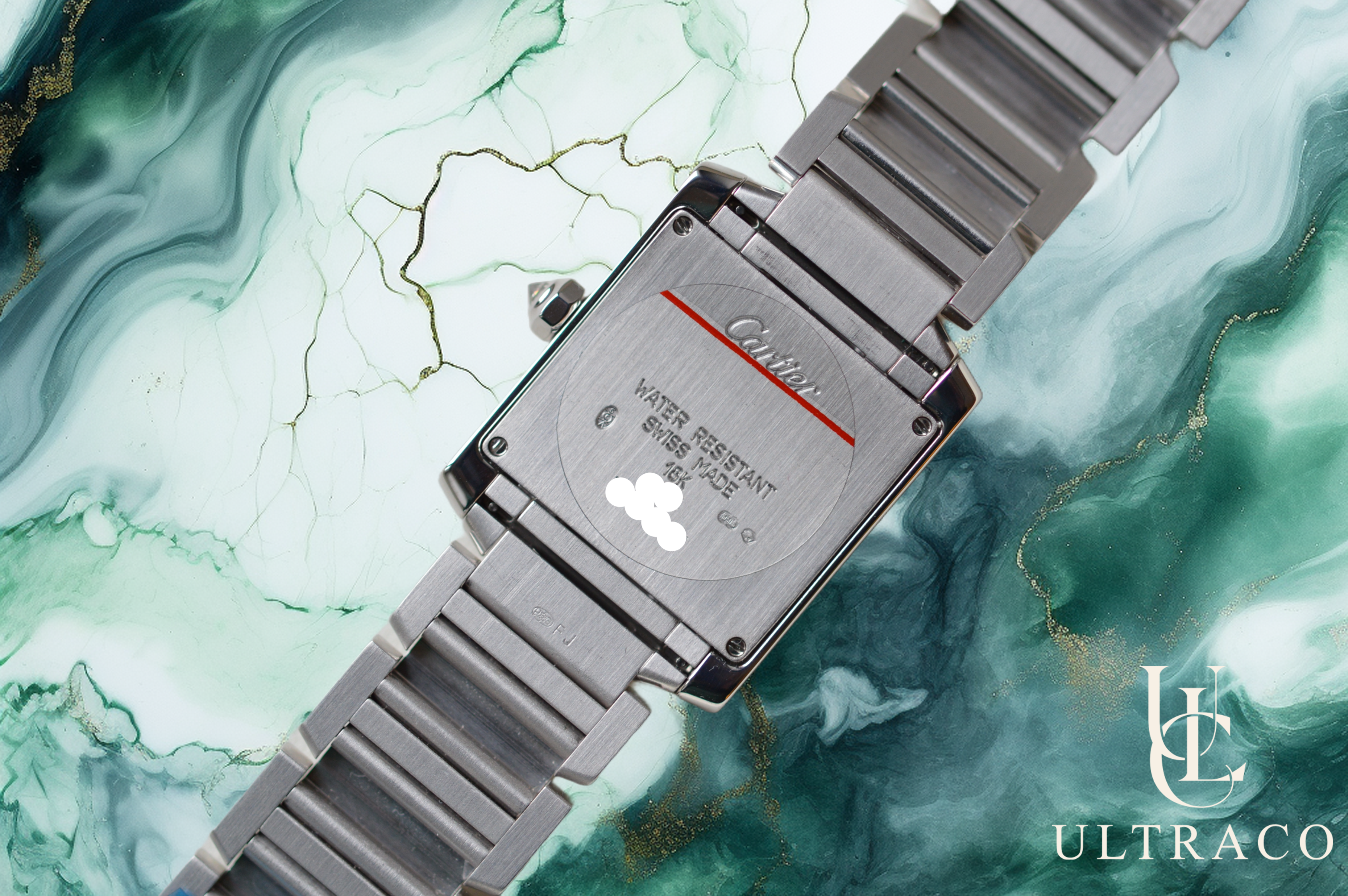 Cartier Tank Française MM 18K White Gold & Diamonds