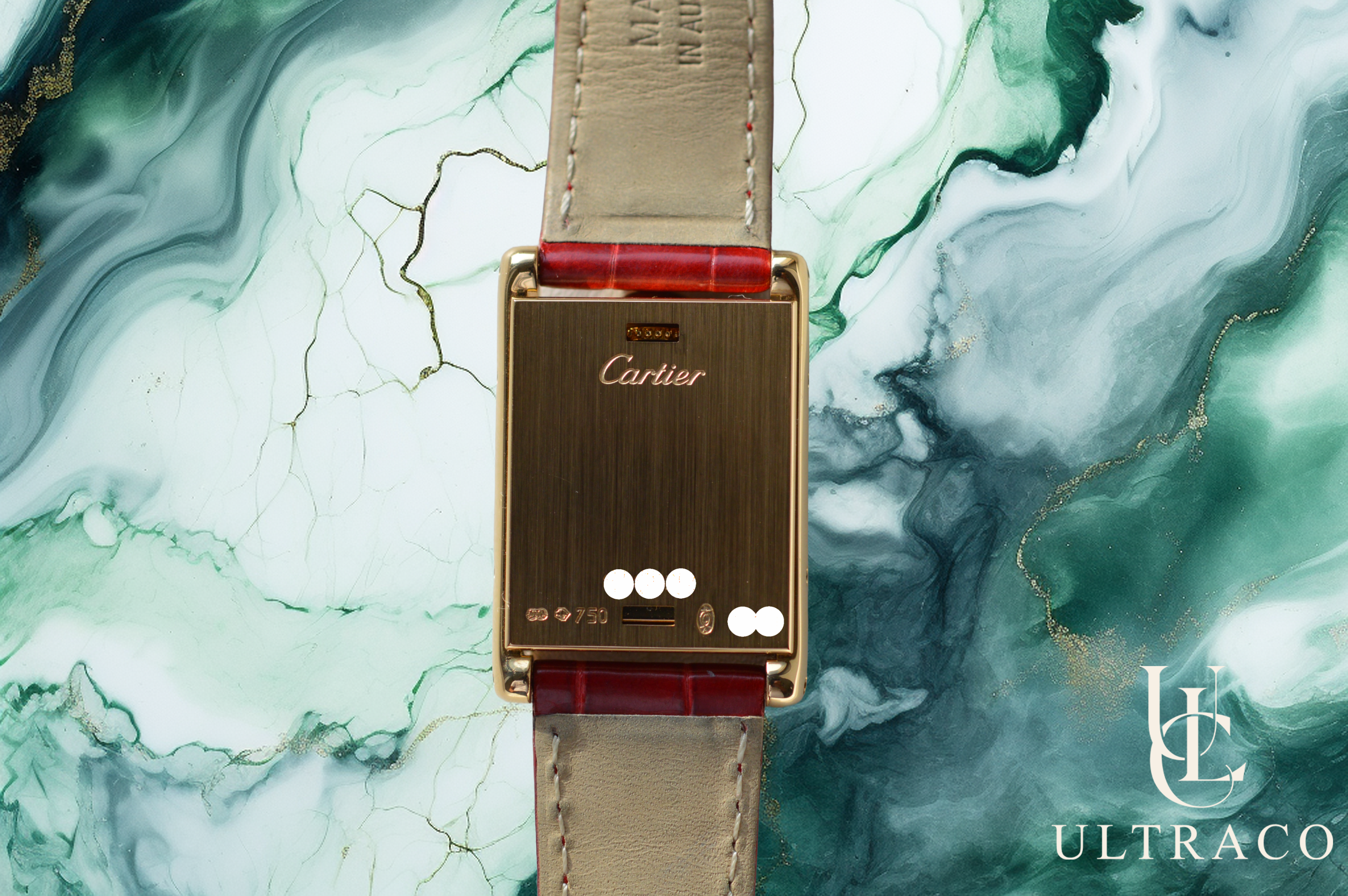 Cartier Tank Basculante SM 18K Yellow Gold & Diamond Bezel Boutique Only