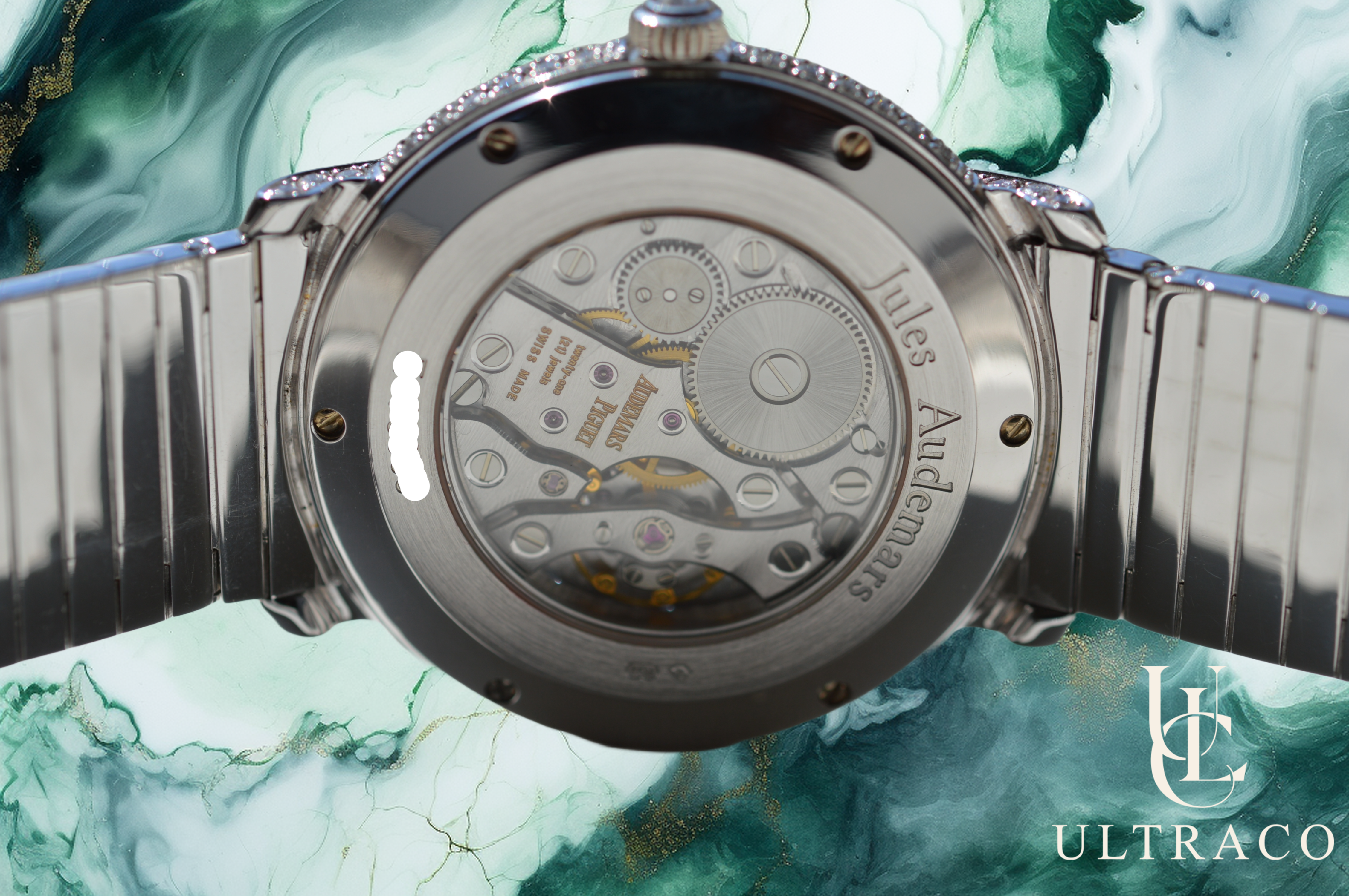 Audemars Piguet Jules Audemars Pavé Diamond 18K White Gold