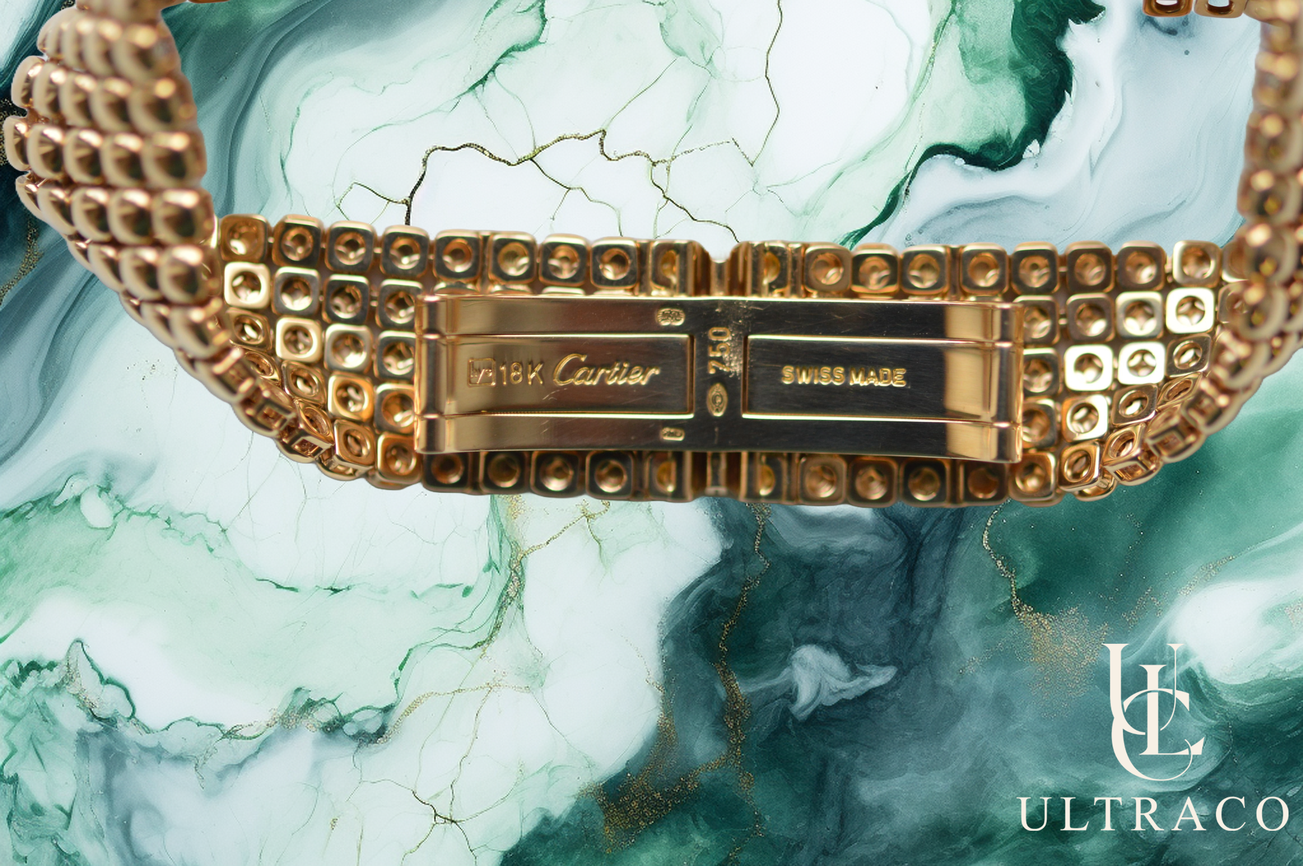 Cartier Tank Louis Cartier MM 18K Yellow Gold Diamond Bezel Quartz