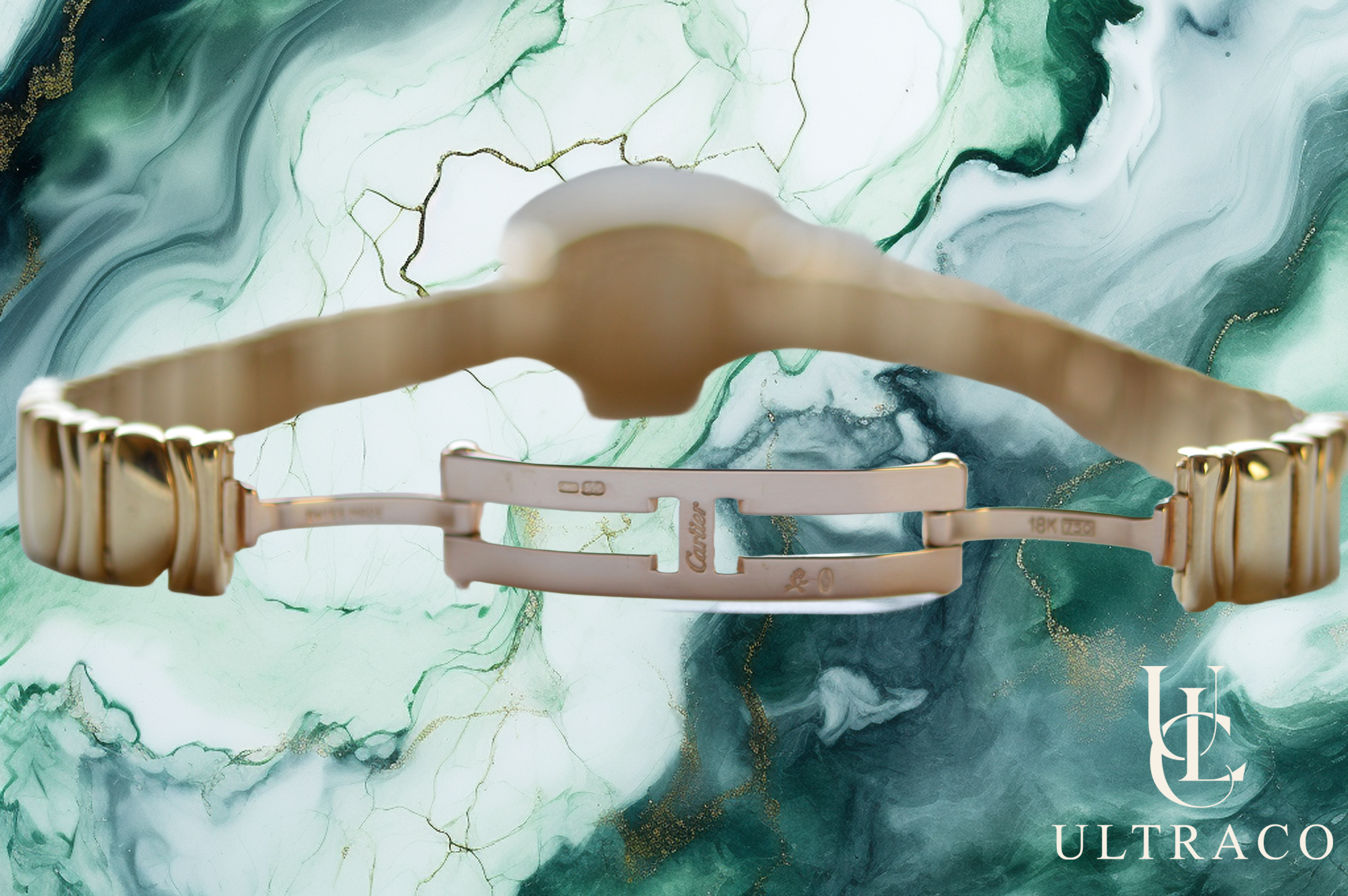 Cartier Mini Baignoire Saint Petersbourg 18K Yellow Gold Quartz