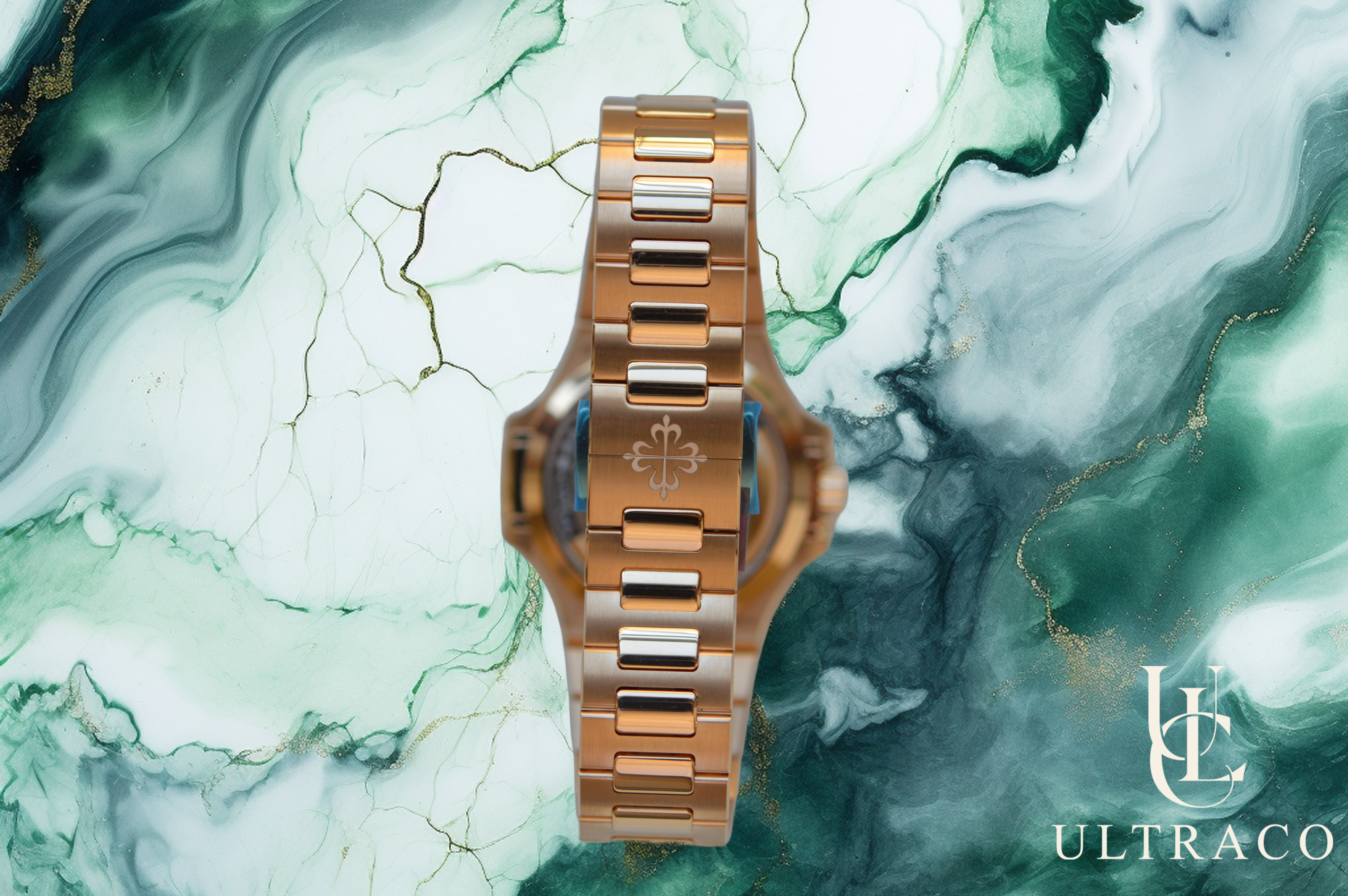 Patek Philippe Ladies Rose Gold Nautilus White Silver Opaline Dial