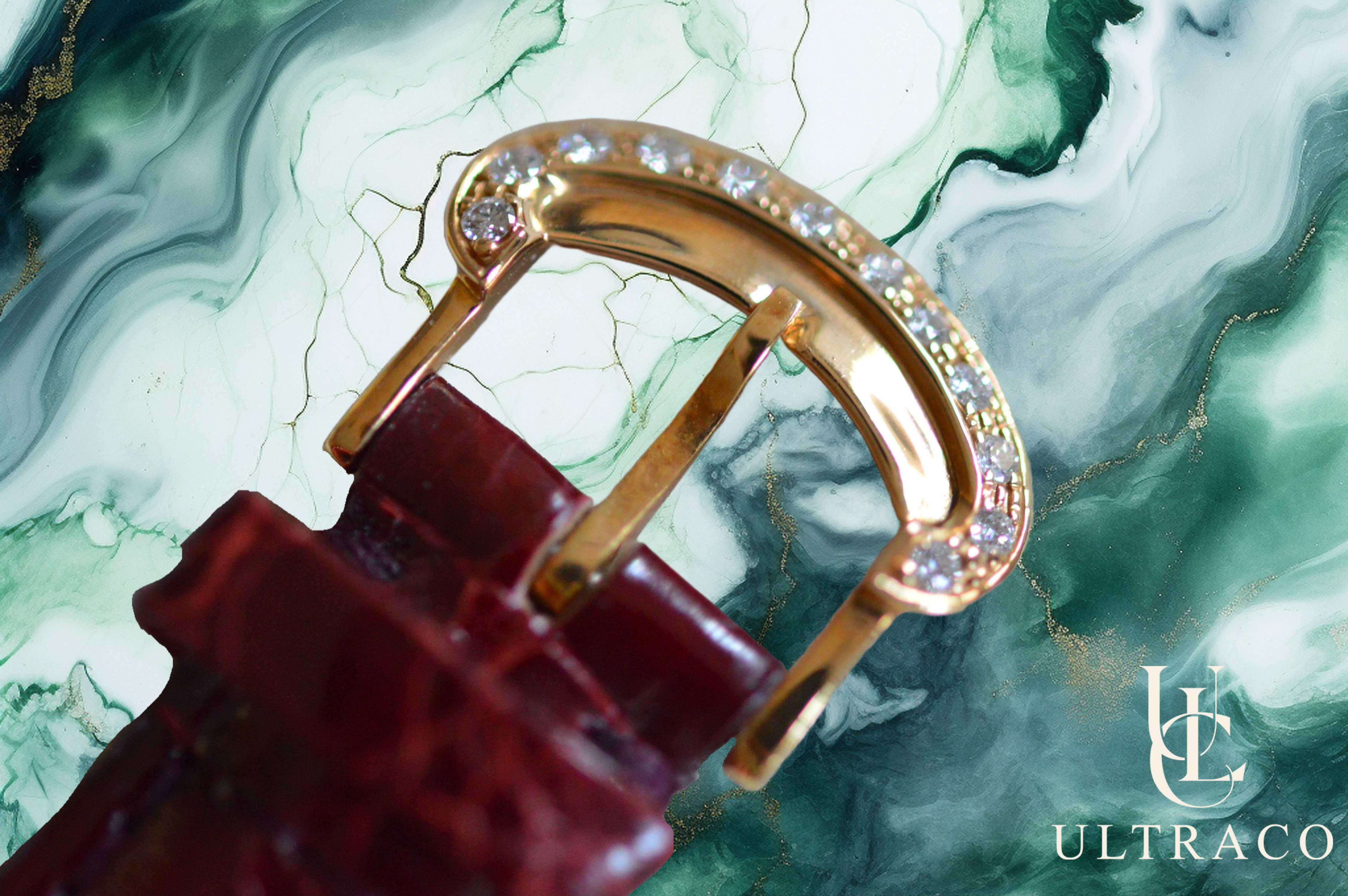 Montega Red Gold MOP Dial & Pave Diamond Bezel