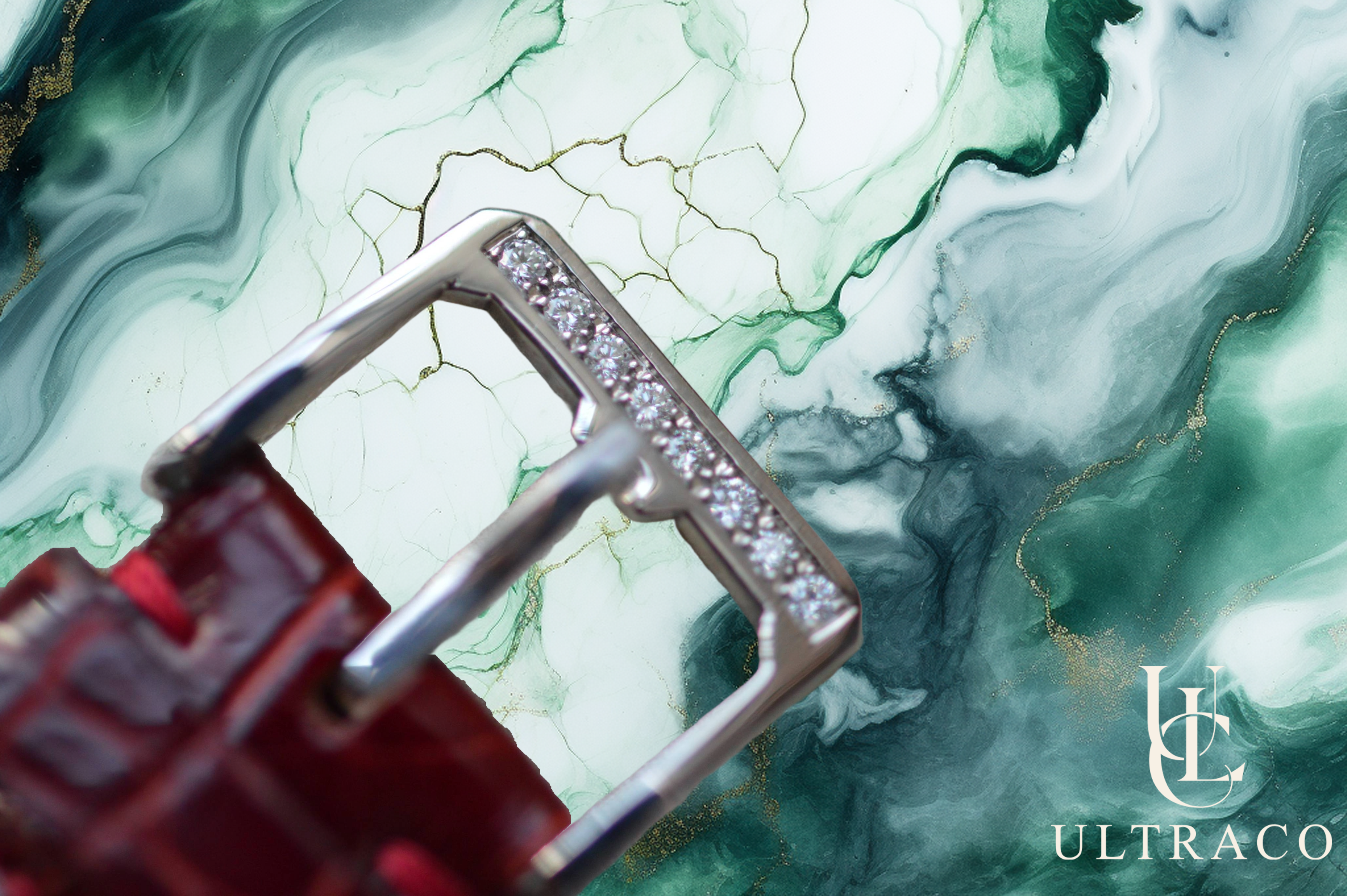 Montega White Gold MOP Dial & Pave Ruby Bezel