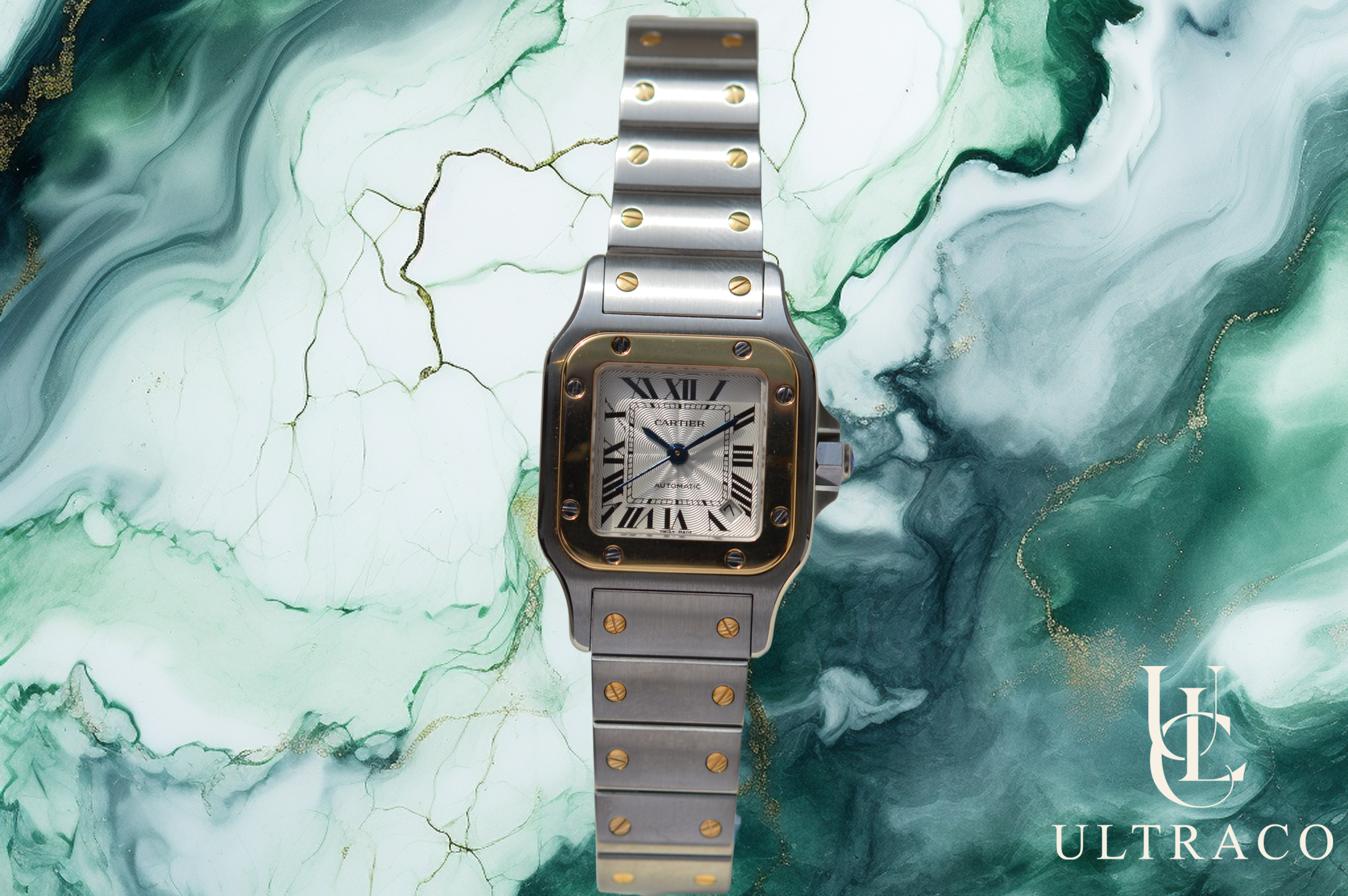 Cartier Santos Galbée SM 18K Gold & Steel Automatic