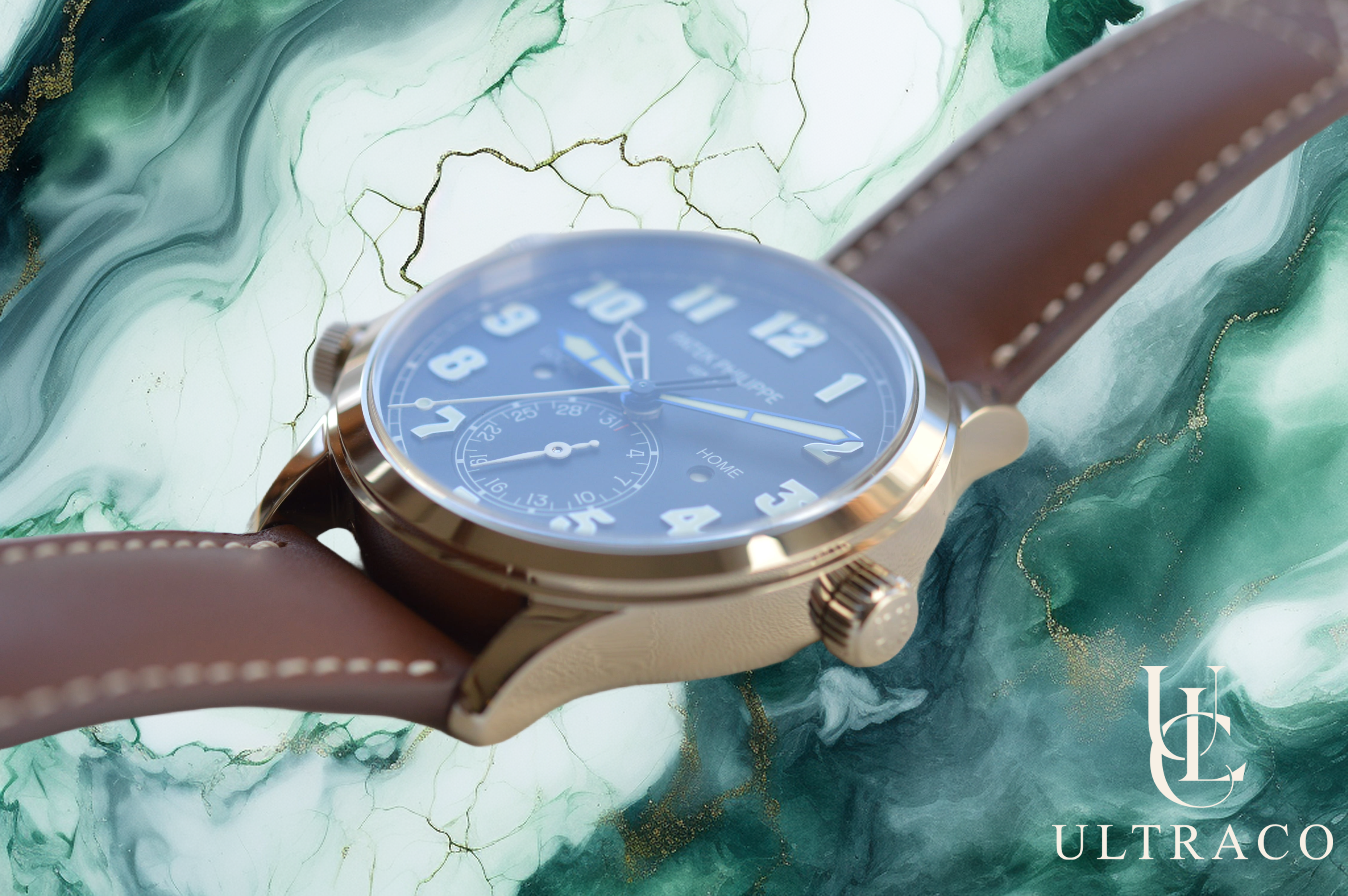 Patek Philippe Calatrava Pilot Travel Time 18K White Gold