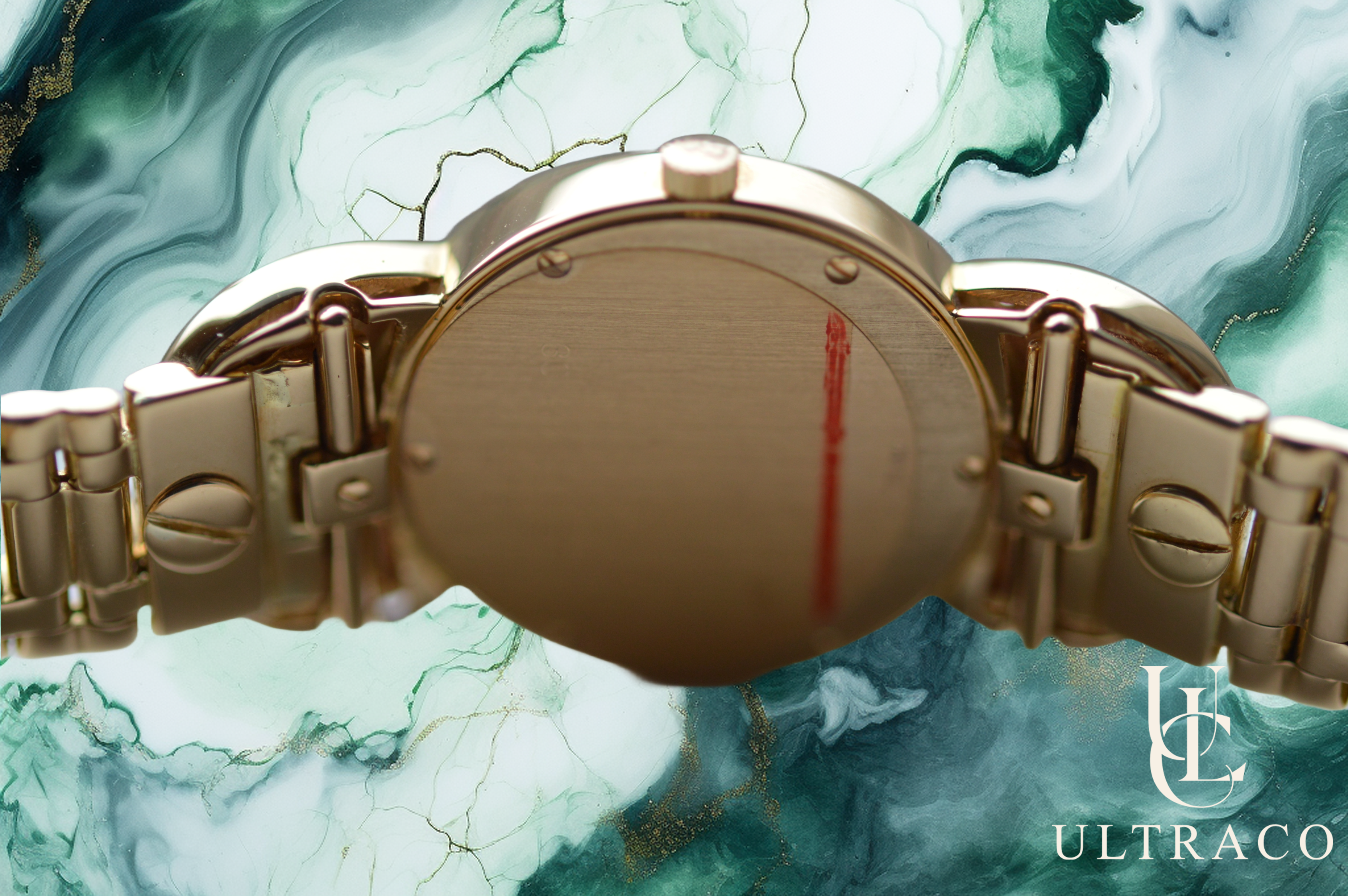 Corum Jewelry Watch 18K Yellow Gold Diamond & Rubies Paved