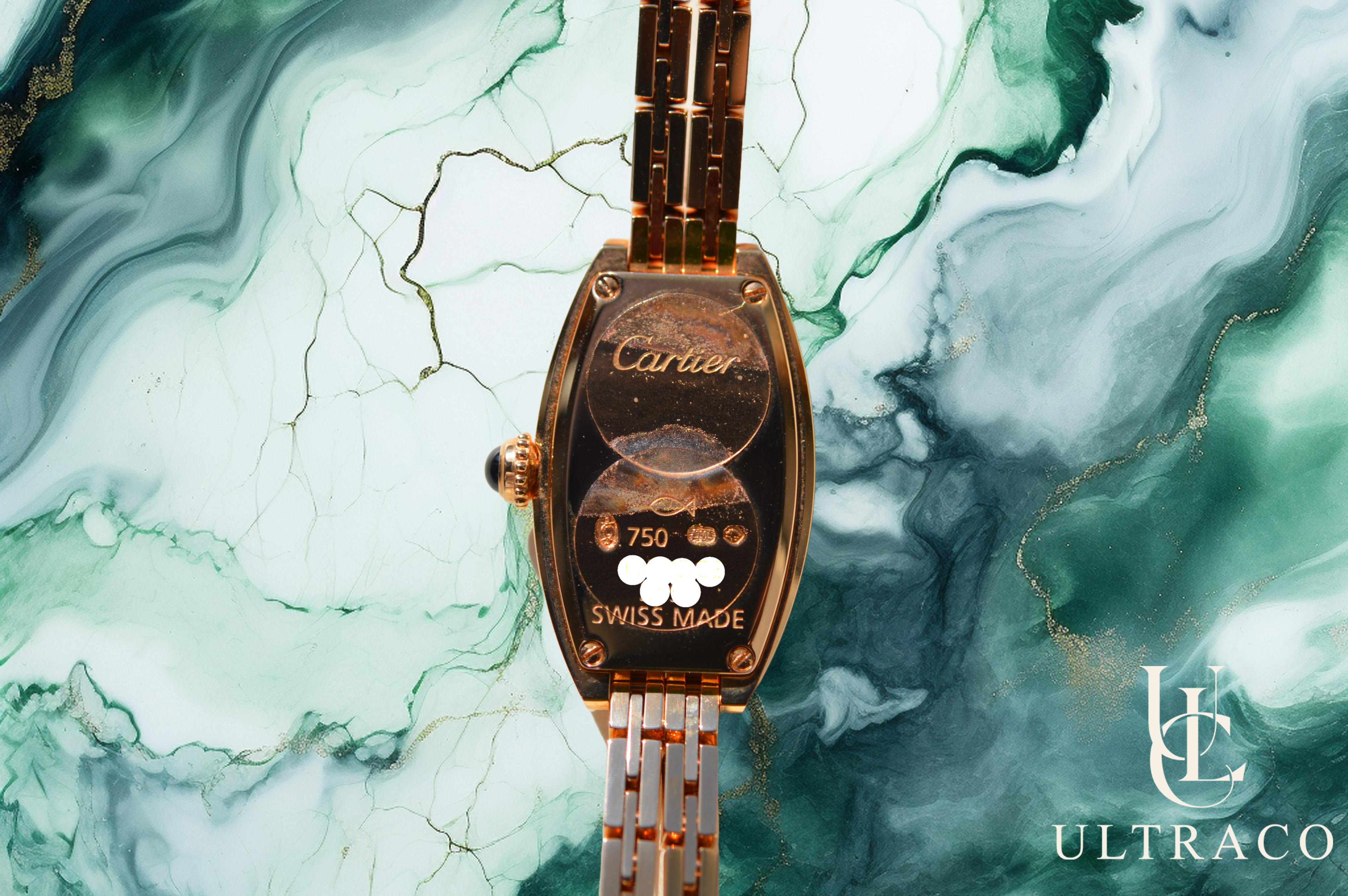 Cartier Lanières Mini Tonneau 18K Rose Gold