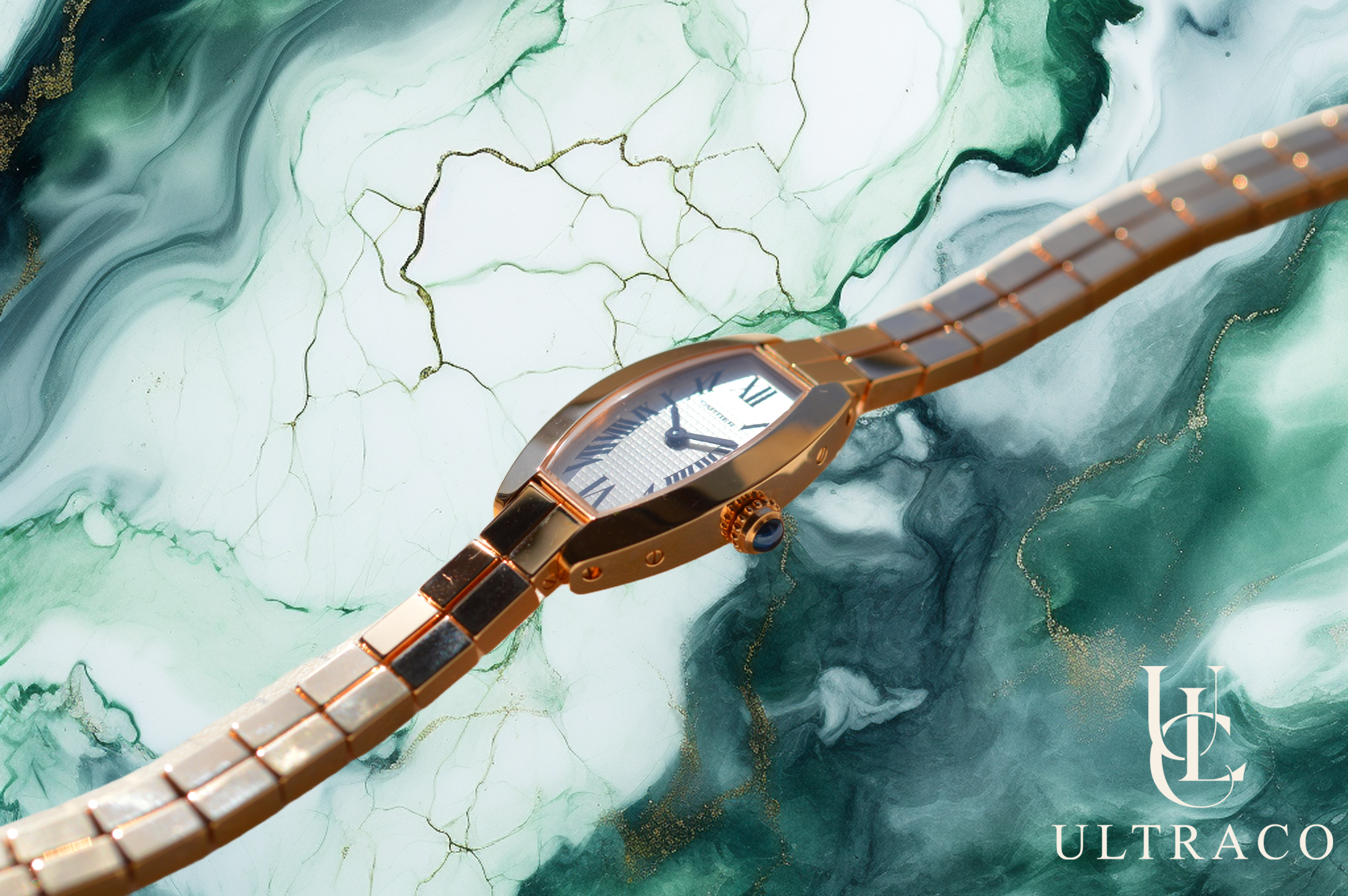 Cartier Lanières Mini Tonneau 18K Rose Gold