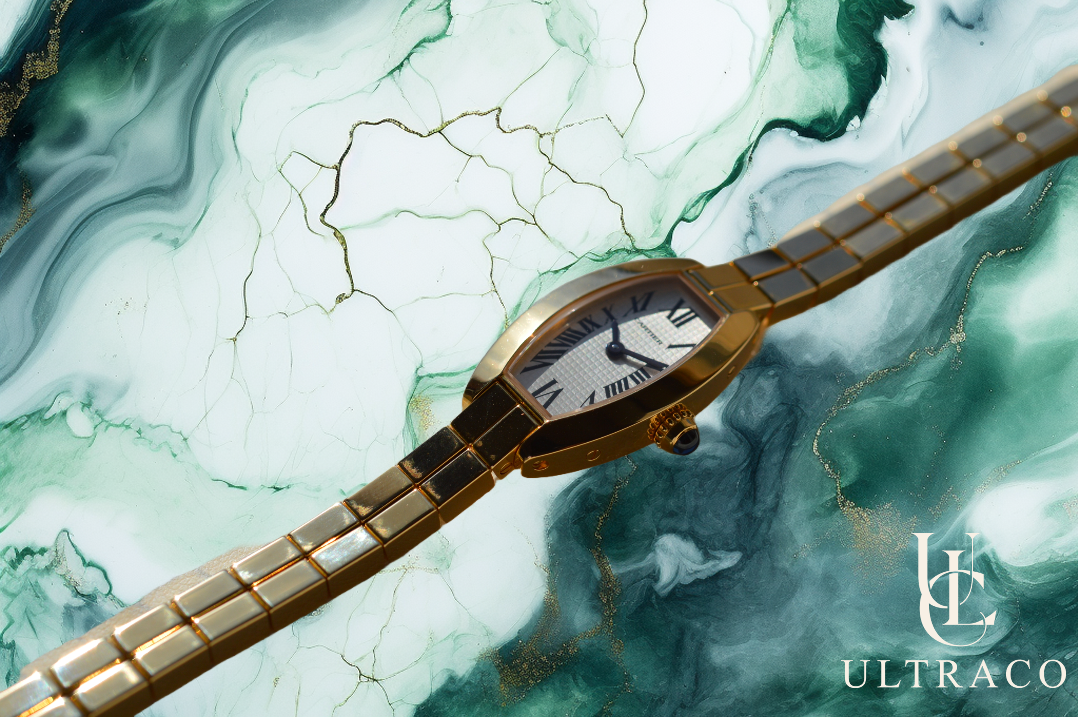 Cartier Lanières Mini Tonneau 18K Yellow Gold