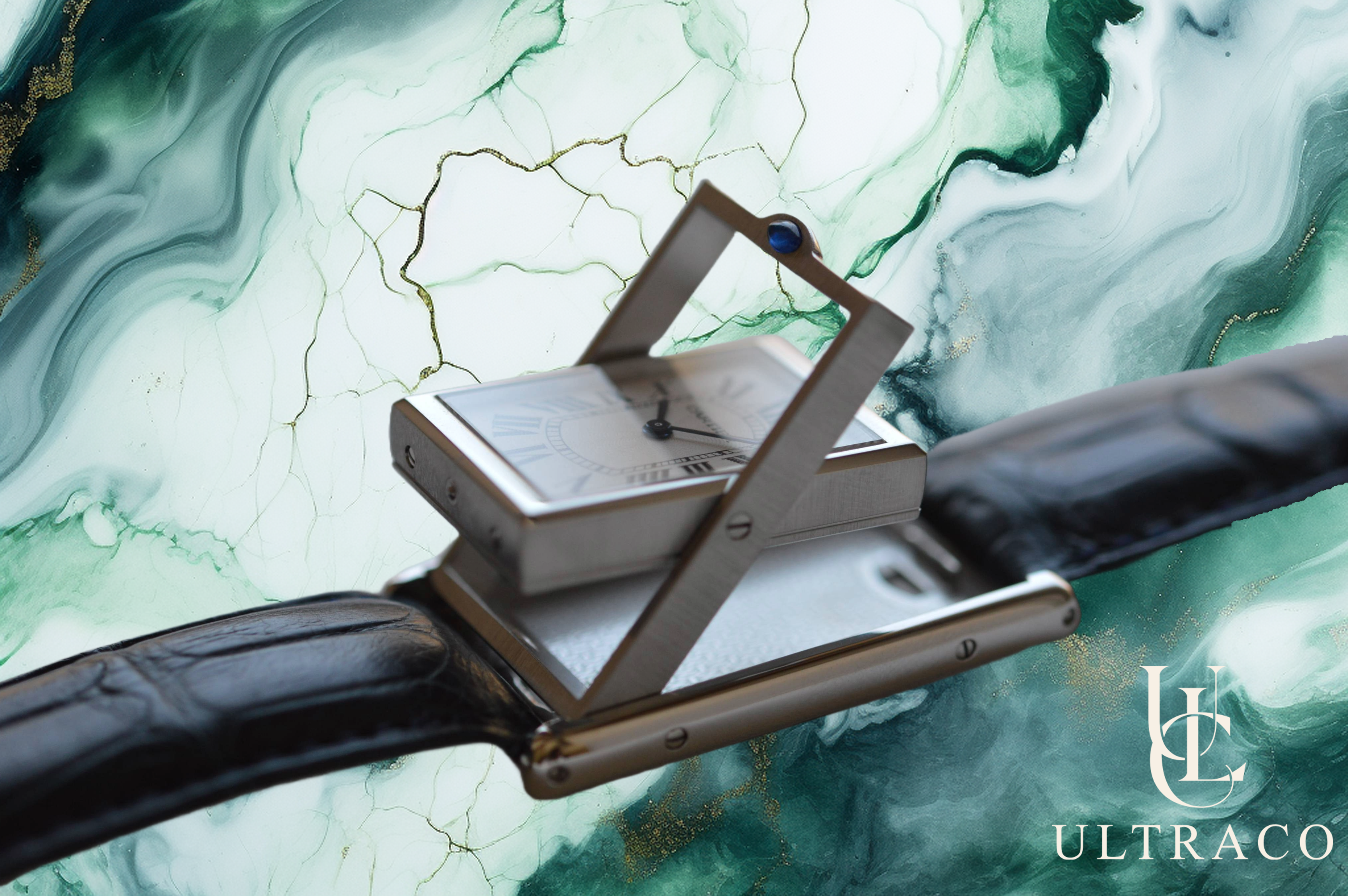 Cartier Tank Basculante Large Stainless Steel Mechanical