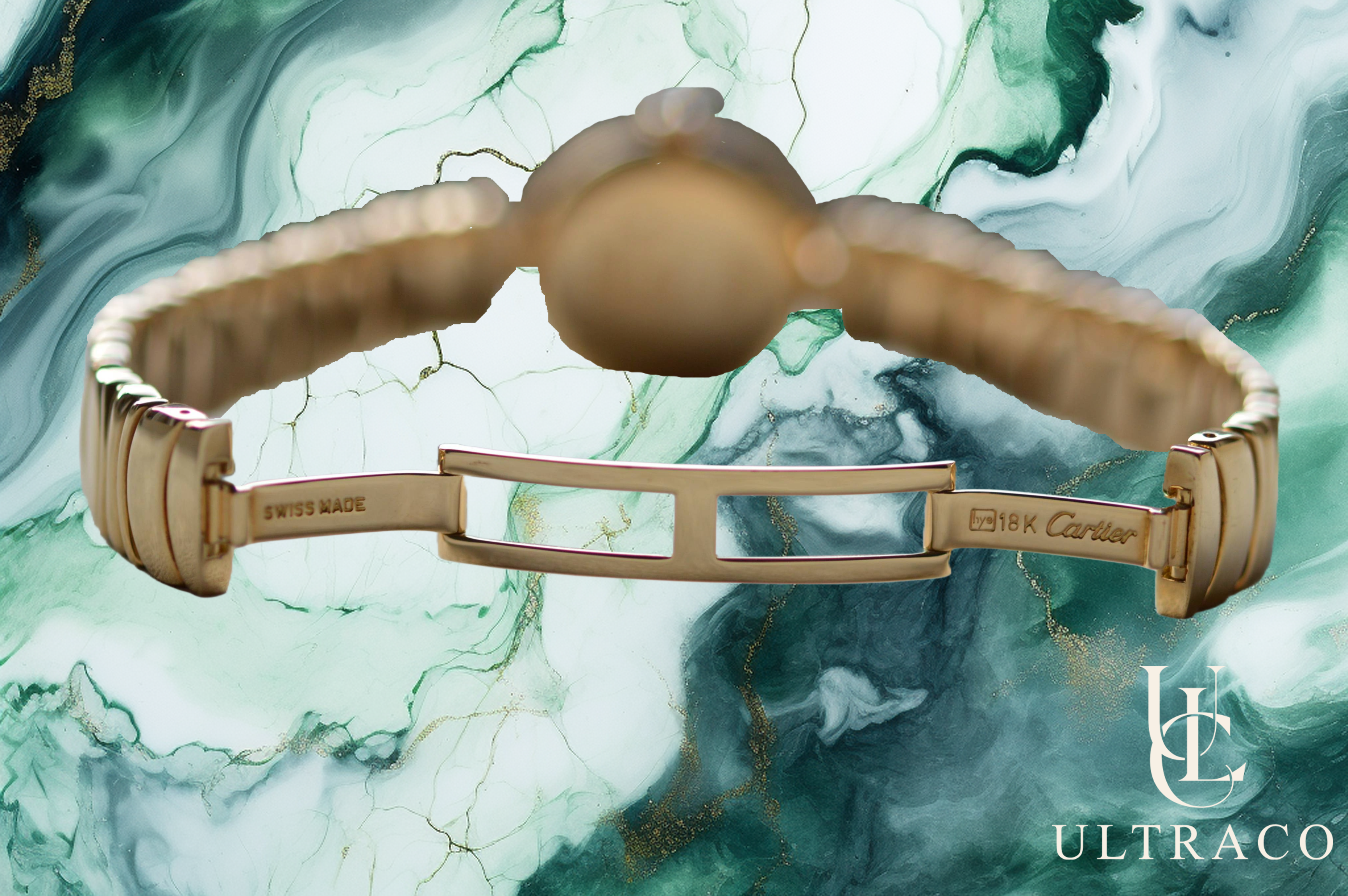 Cartier Colisée Julia 18K Yellow Gold Diamond Bezel & Bracelet