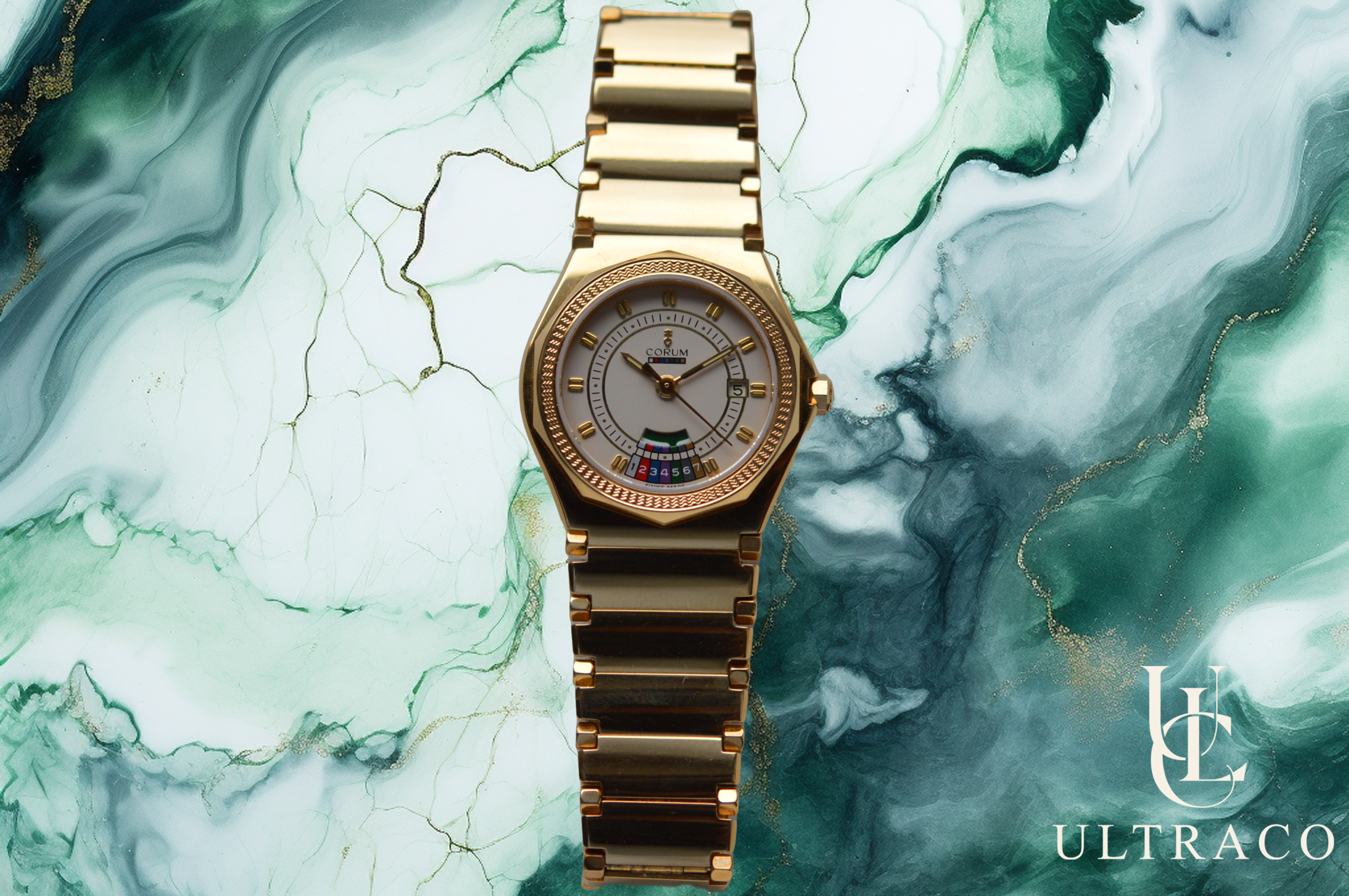 Corum Admiral's Cup Or jaune 18 carats Quartz
