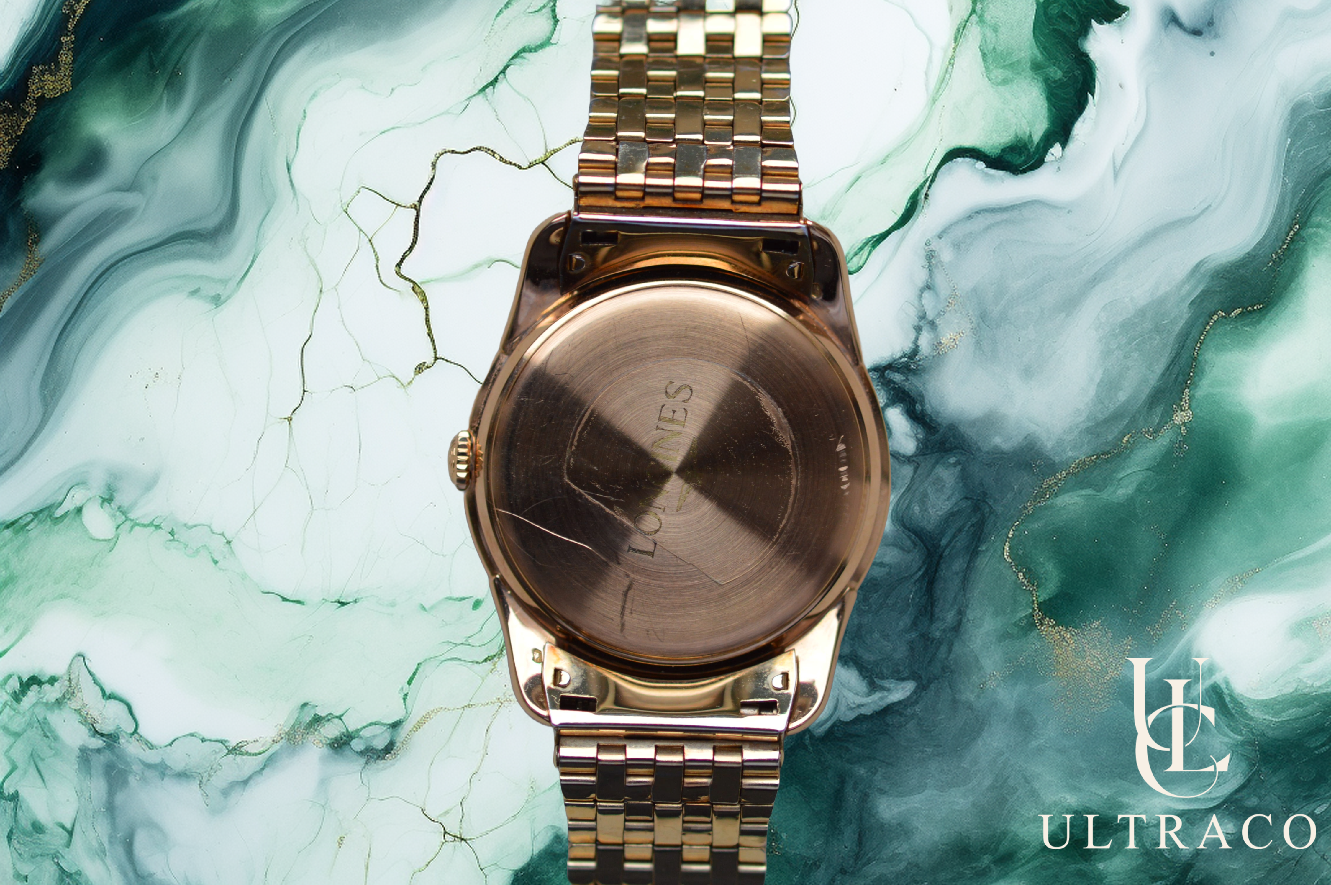 Longines 14K Red Gold Portrait Of King Saud Bin Abdulaziz Al Saud