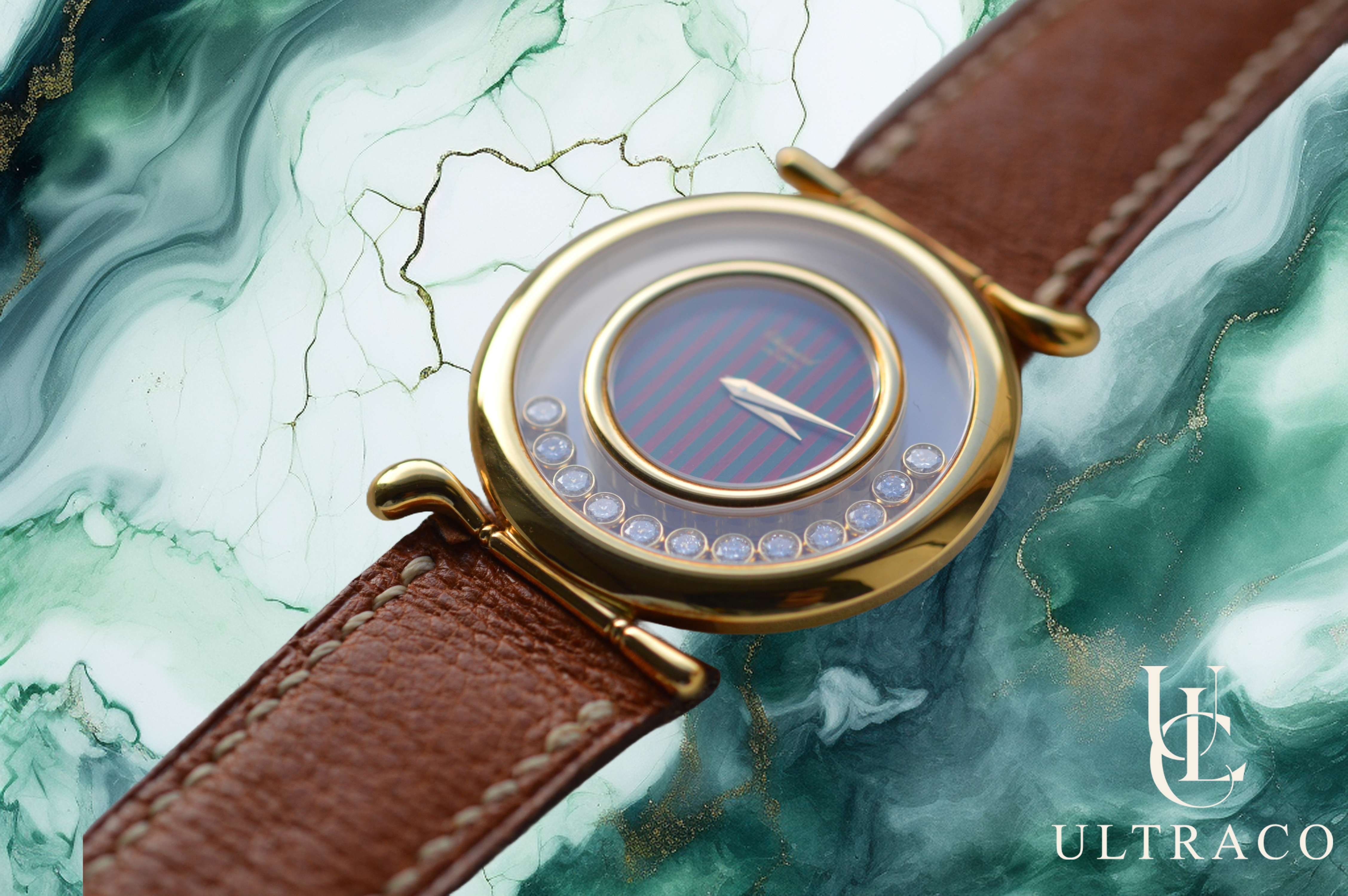 Chopard Happy Diamonds Gold Design 18K Yellow Gold Quartz