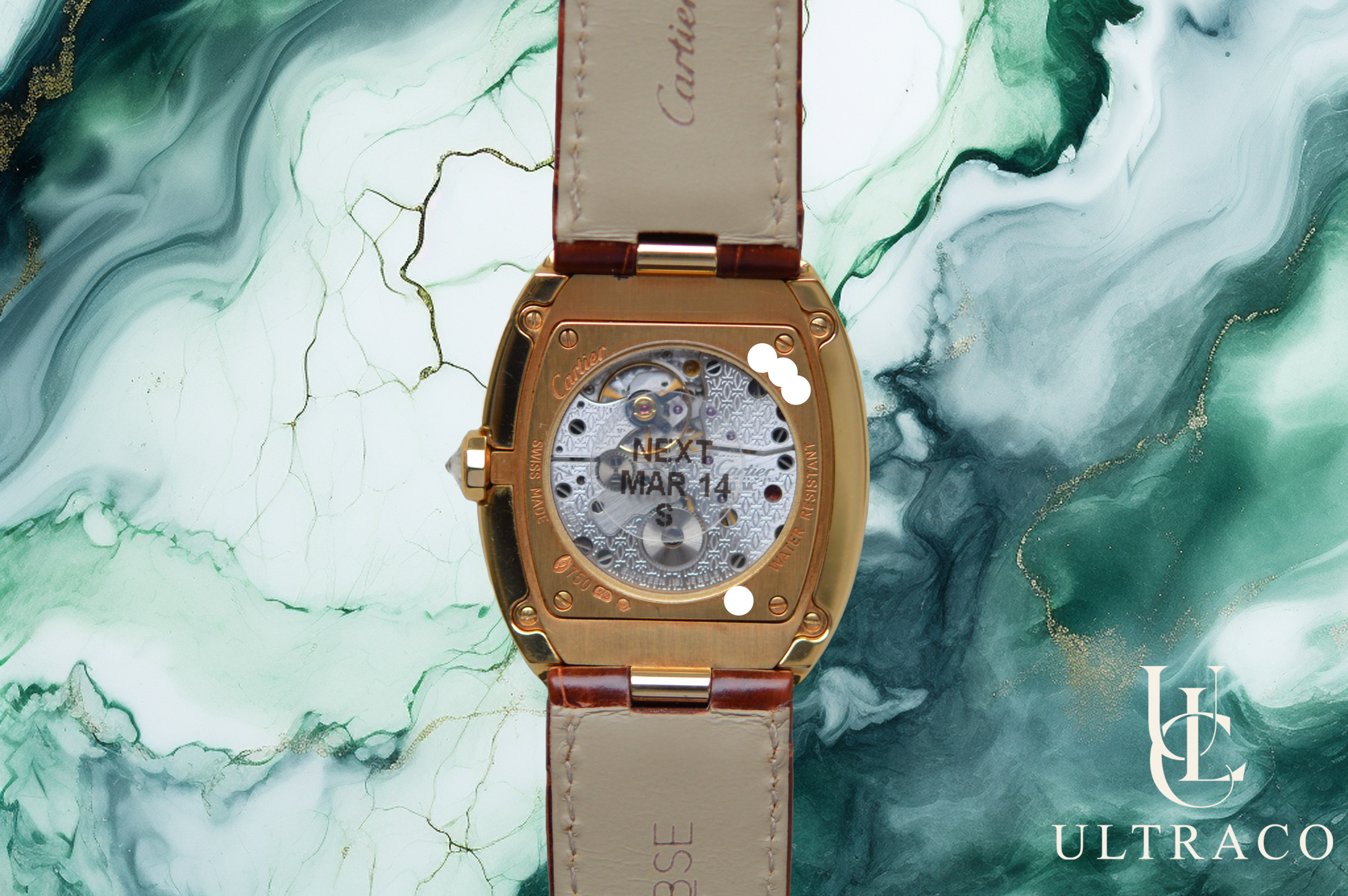 Cartier Baignoire XL 18K Yellow Gold & Diamond Bezel