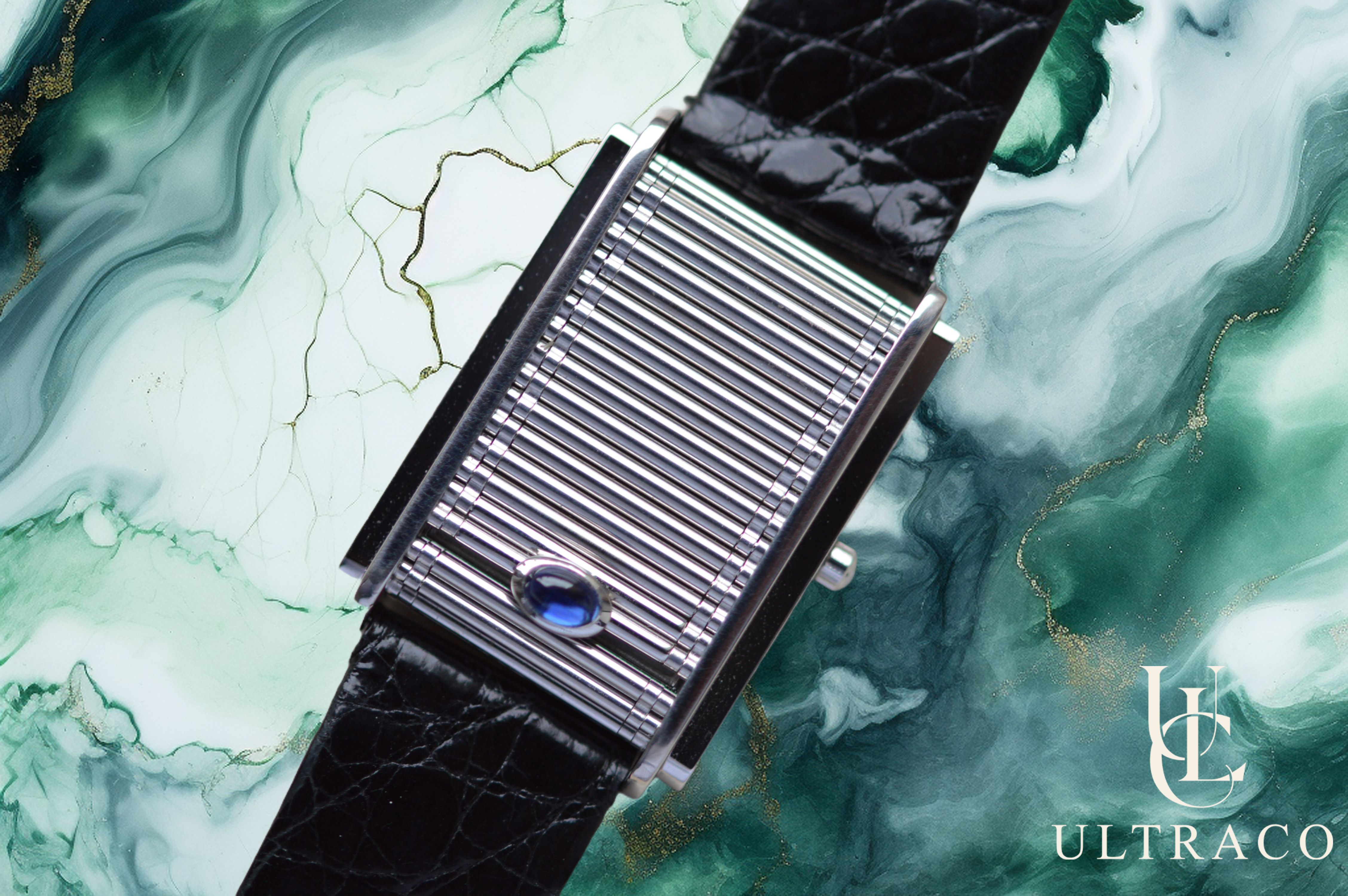 DeLaneau Golden Dream Shutter 18K White Gold