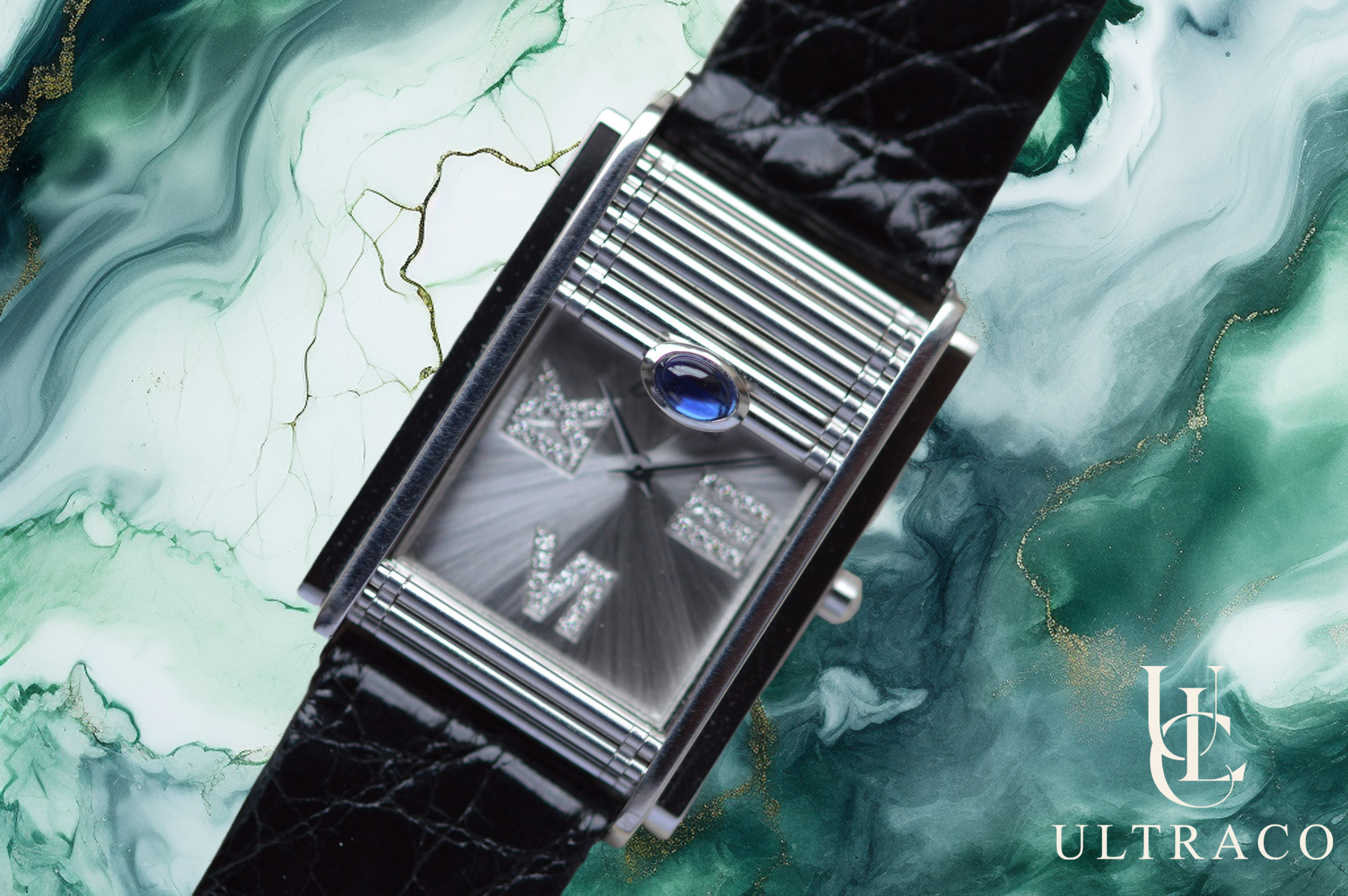 DeLaneau Golden Dream Shutter 18K White Gold