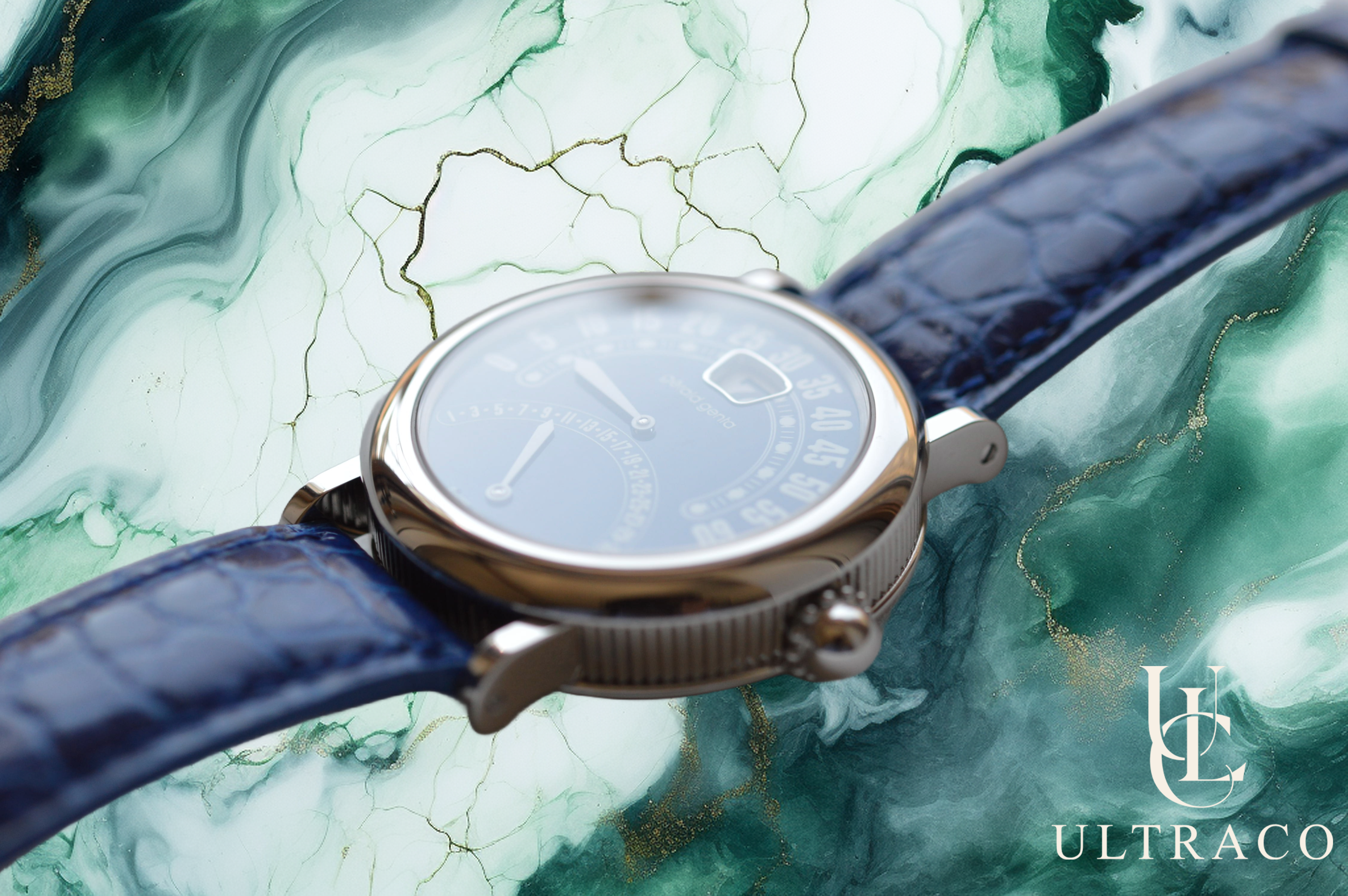 Gérald Genta Retro Biretro Blue Dial