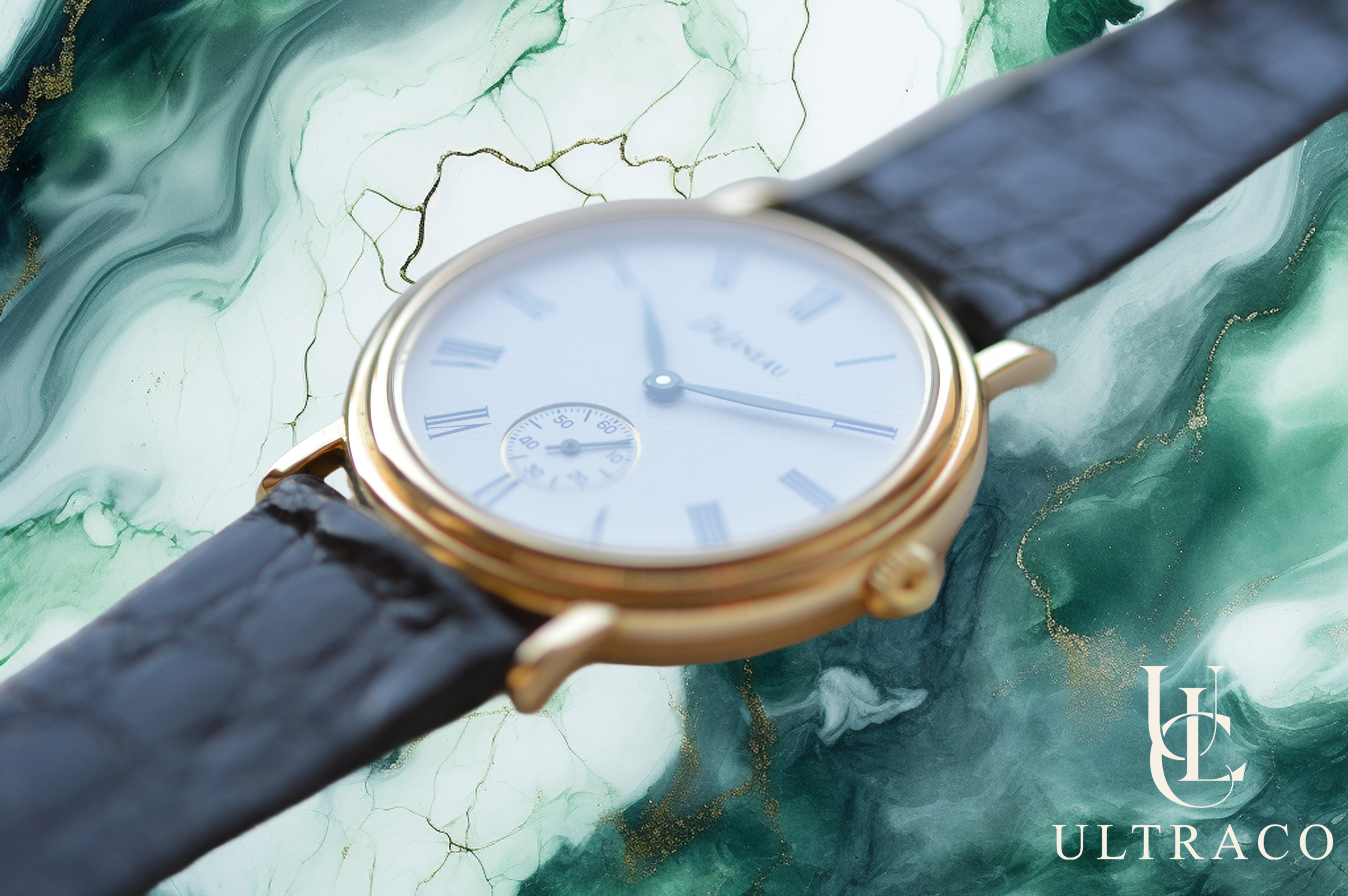 DeLaneau Handwinding Movement 18K Yellow Gold