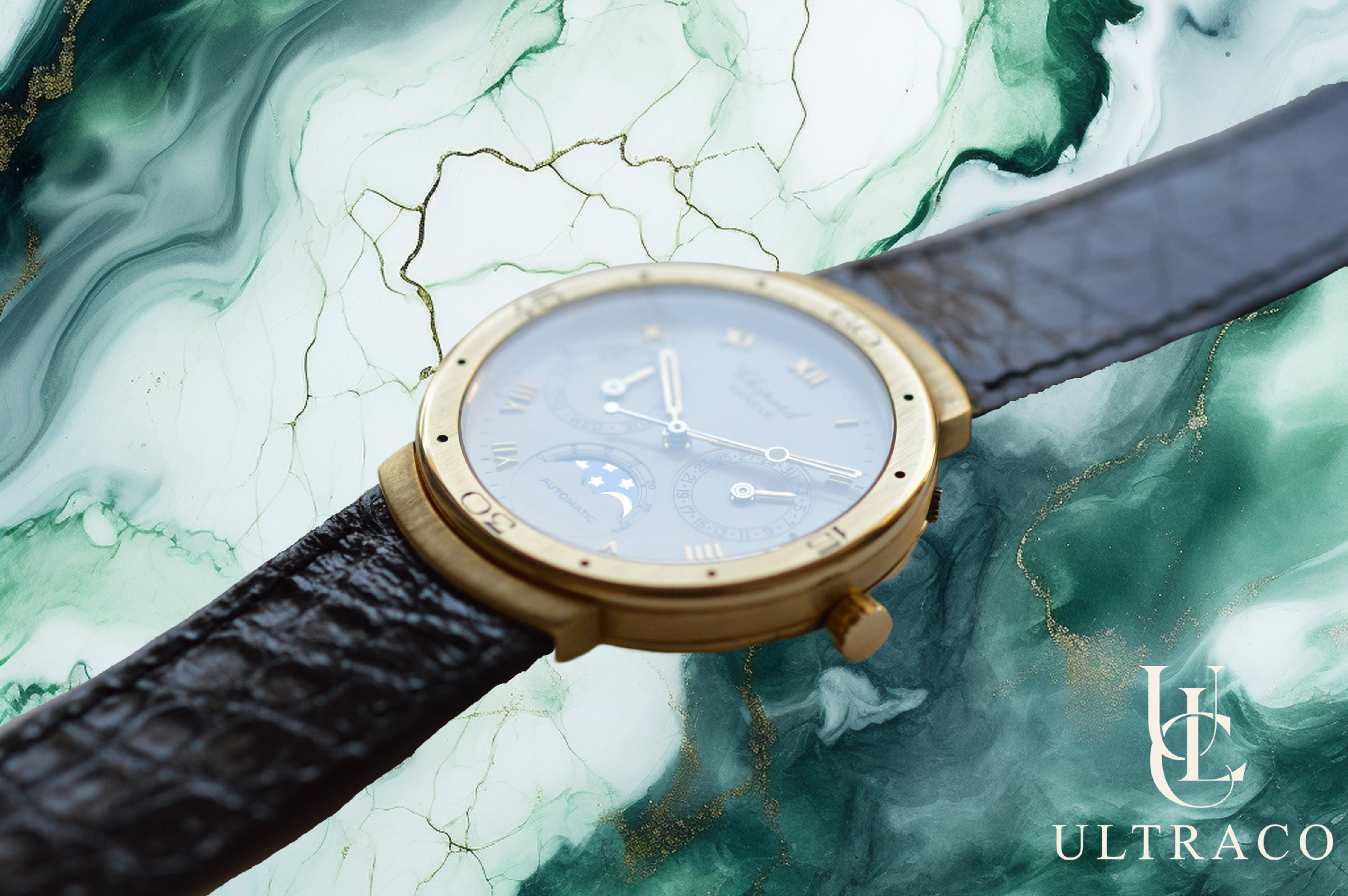 Chopard Luna D'Oro Day Date & Moonphase 18K Yellow Gold Auto