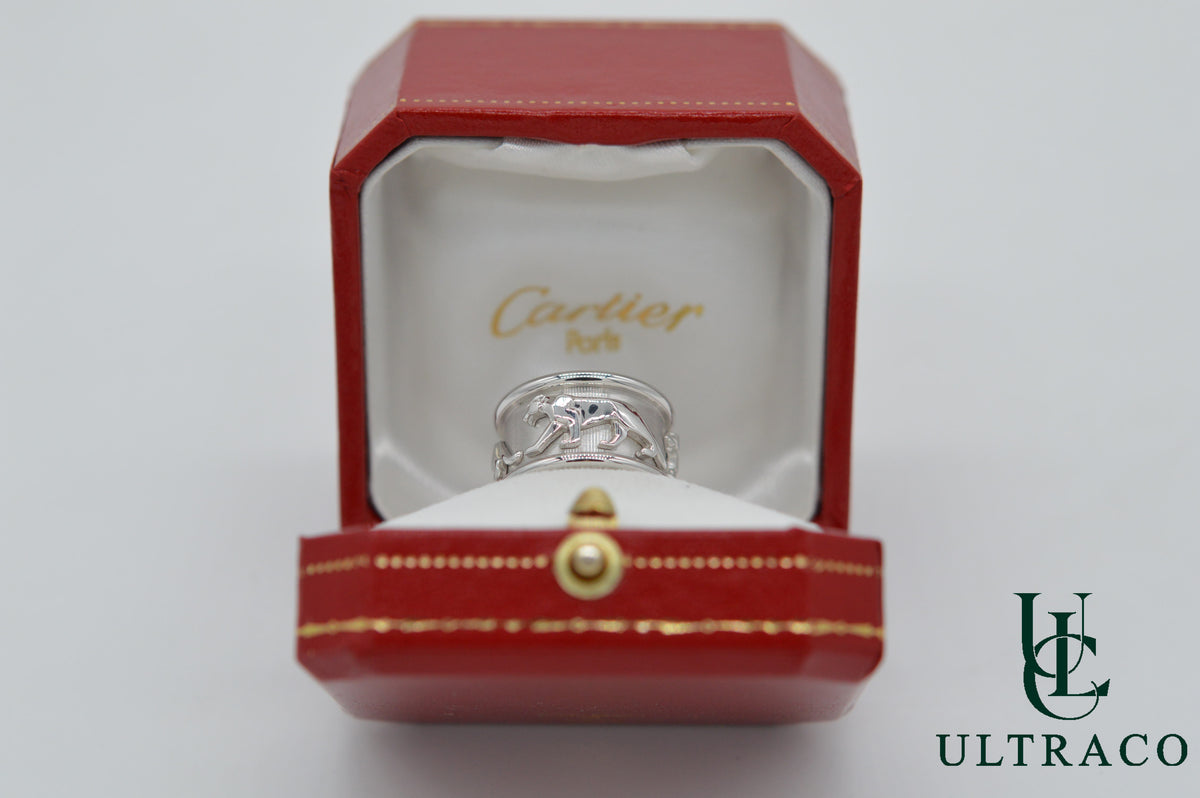 Cartier Panthère 18K White Gold Ring