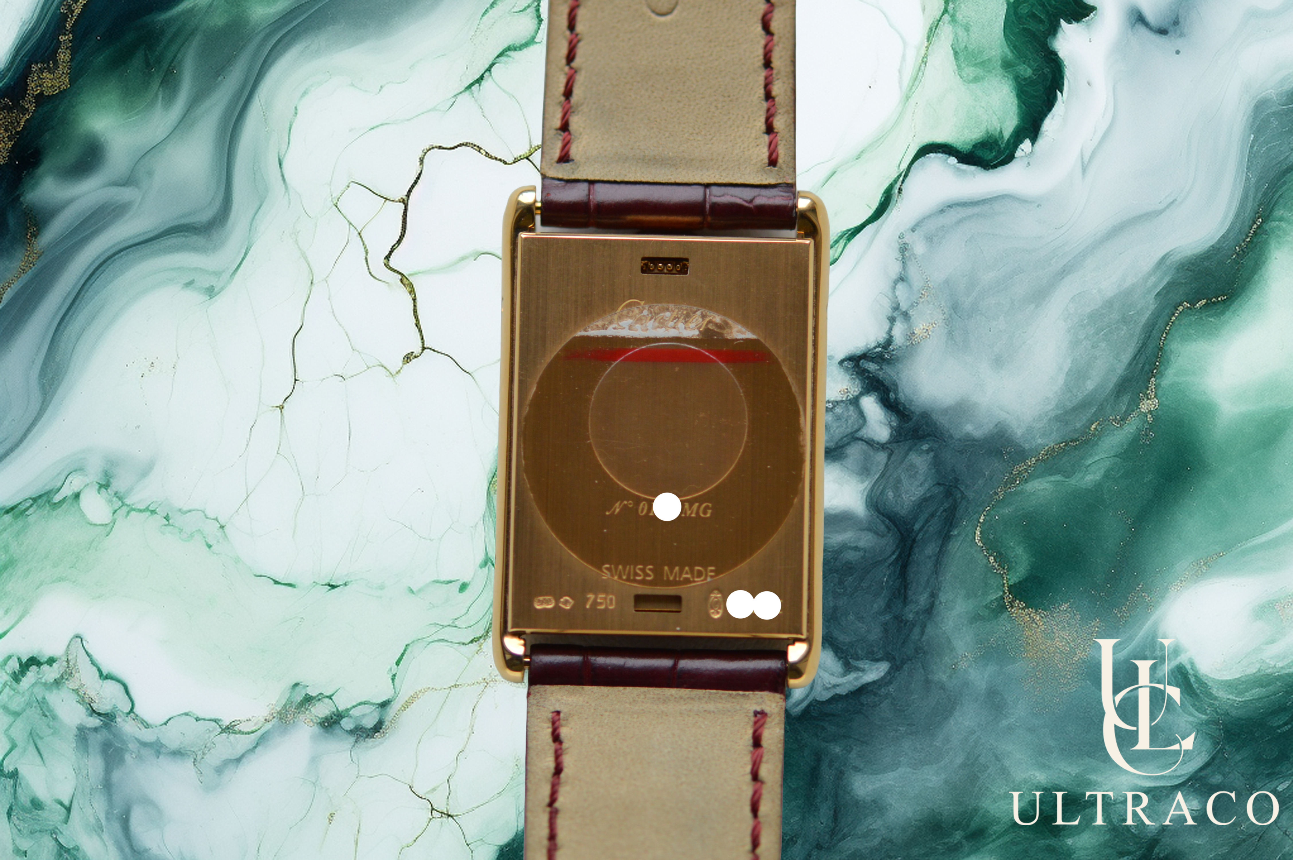 Cartier Tank Basculante MG 18K Yellow Gold