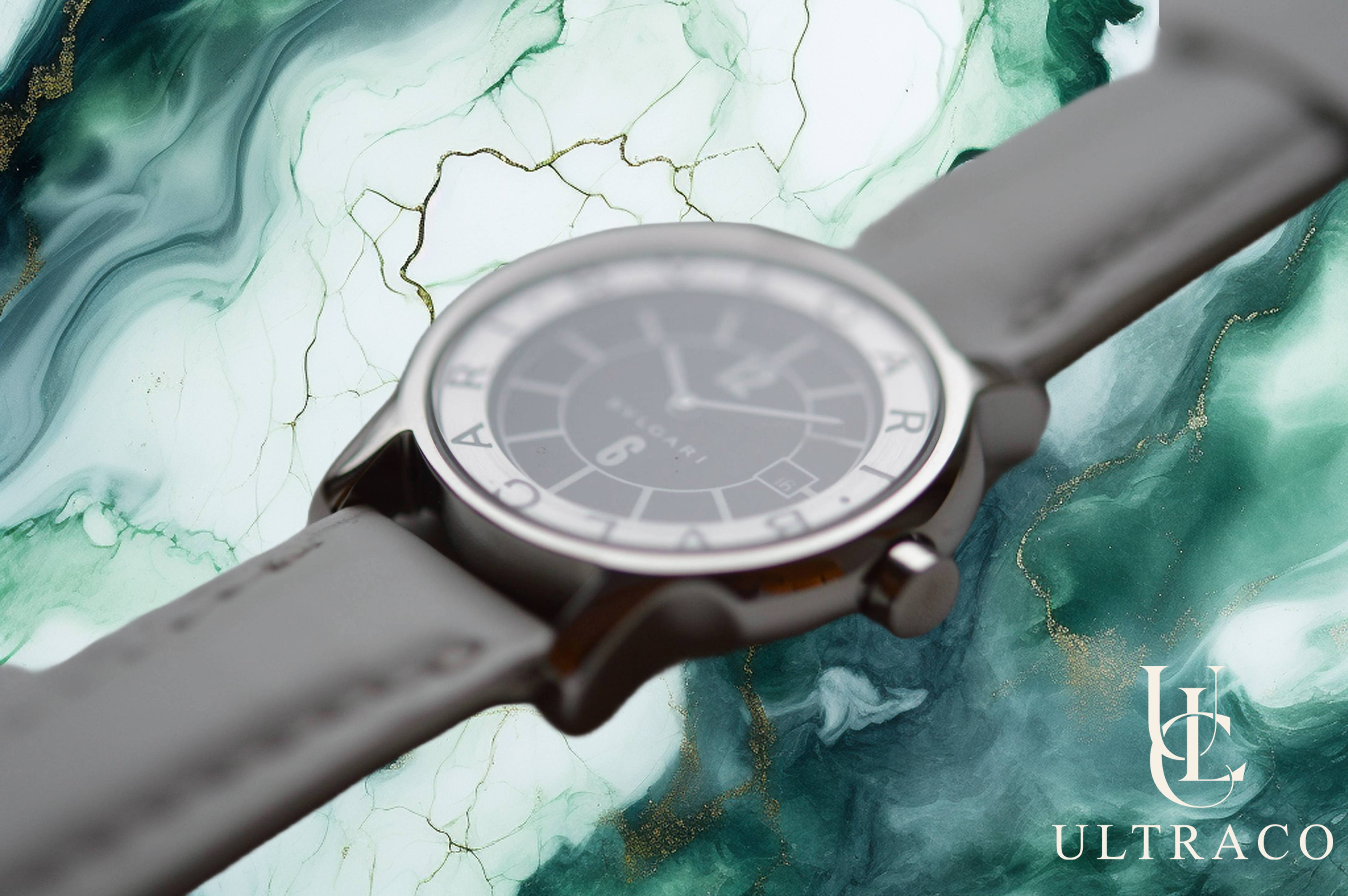 Bulgari Solotempo Stainless Steel Black Dial Quartz