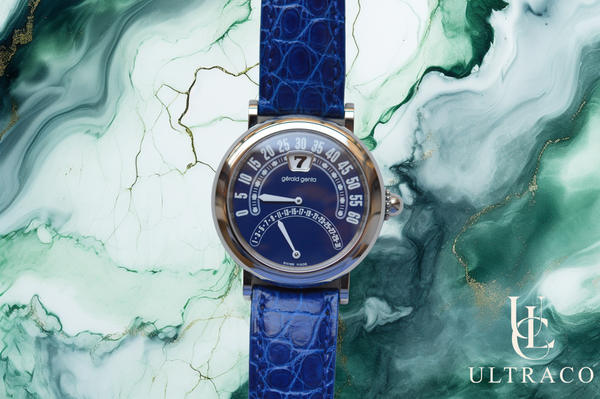 Gérald Genta Retro Biretro Blue Dial