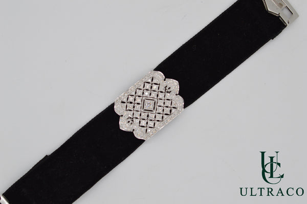 Diamond Velvet Bracelet 18K White Gold