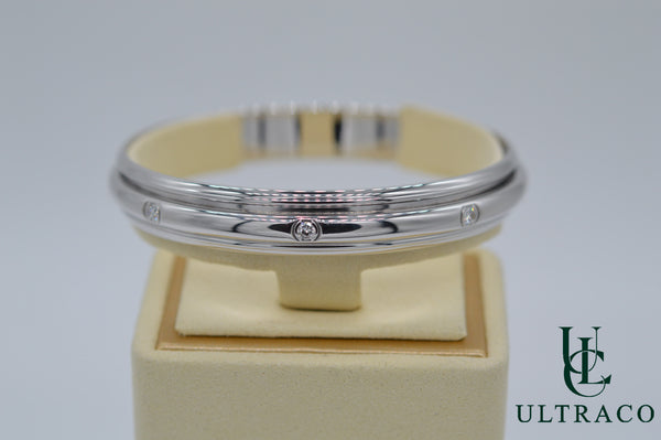 Piaget Possession Spinning Bangle Set With 8 Diamonds 18K White Gold