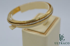 Piaget Possession Spinning Bangle With Diamonds &amp; 18K Yellow Gold